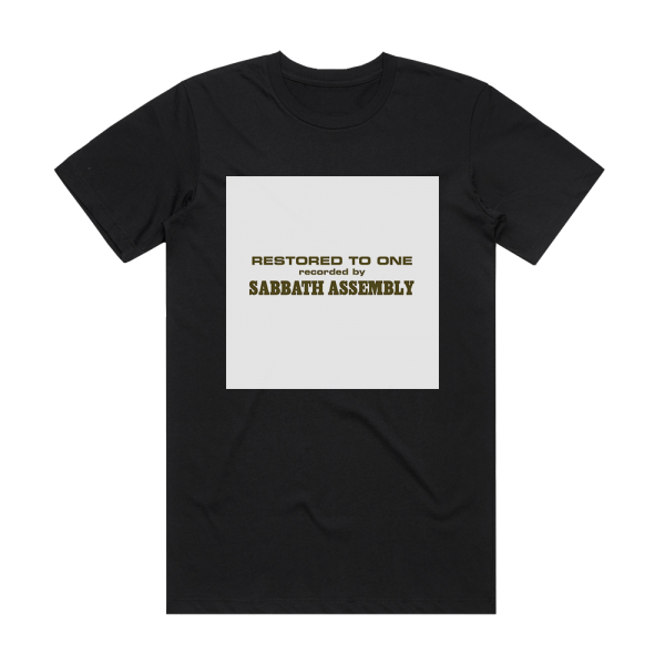 Sabbath Assembly Restored To One 2 Album Cover T-Shirt Black