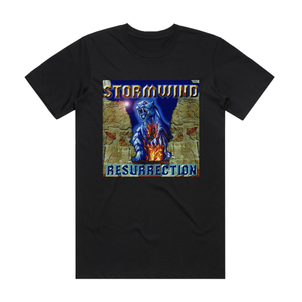 Stormwind Resurrection Album Cover T-Shirt Black