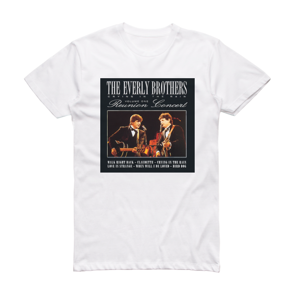 The Everly Brothers Reunion Concert Album Cover T-Shirt White