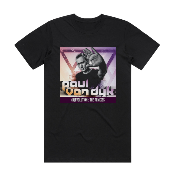 Paul van Dyk Revolution The Remixes Album Cover T-Shirt Black