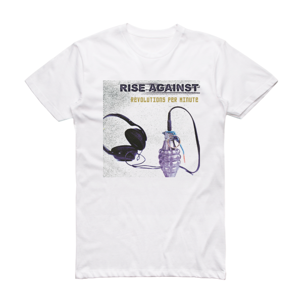 Rise Against Revolutions Per Minute 2 Album Cover T-Shirt White