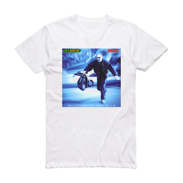 Vasco Rossi Rewind Album Cover T-Shirt White
