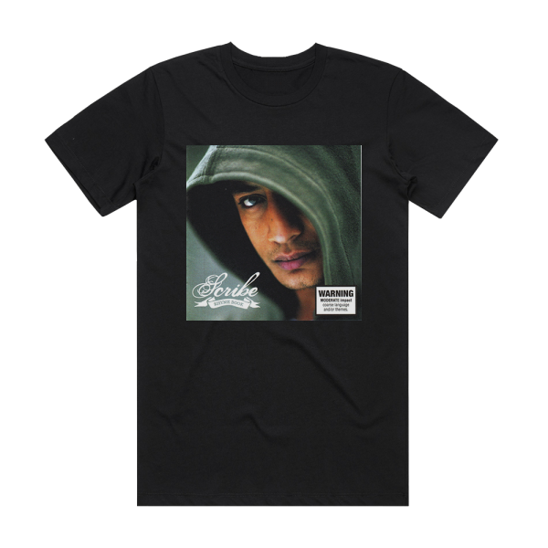 Scribe Rhyme Book Album Cover T-Shirt Black