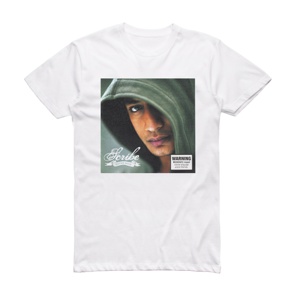 Scribe Rhyme Book Album Cover T-Shirt White