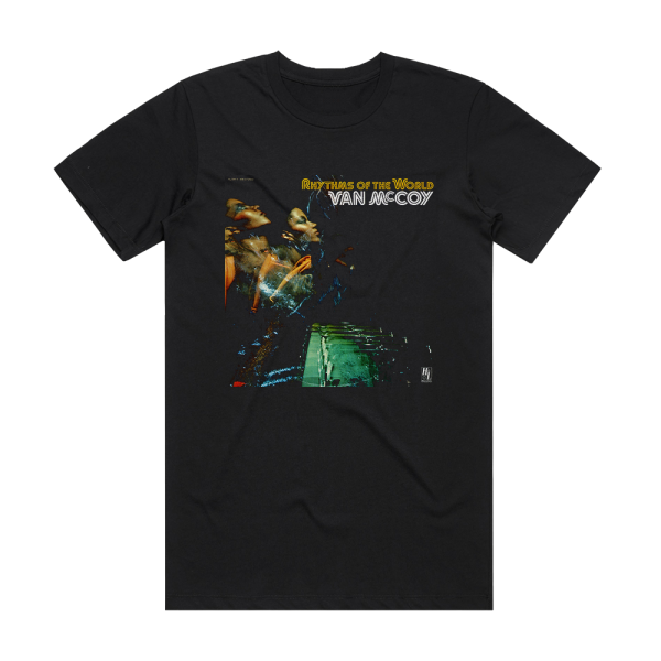 Van McCoy Rhythms Of The World Album Cover T-Shirt Black