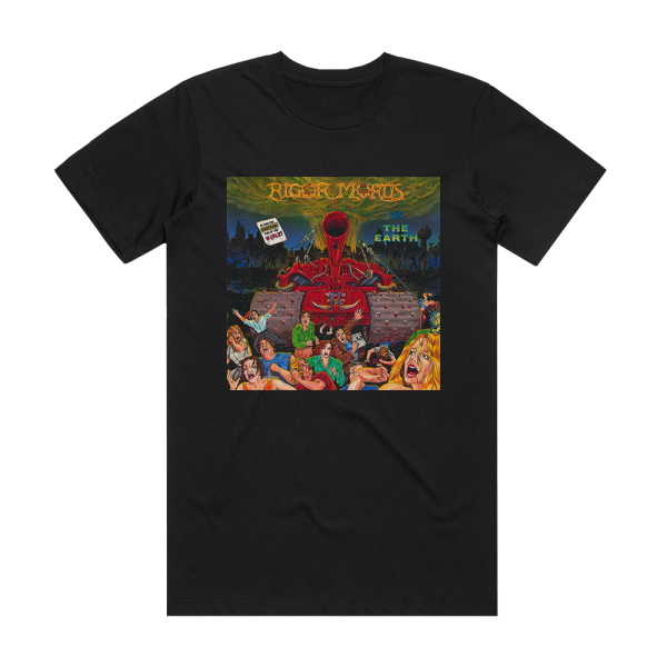 Rigor Mortis Rigor Mortis Vs The Earth Album Cover T-Shirt Black