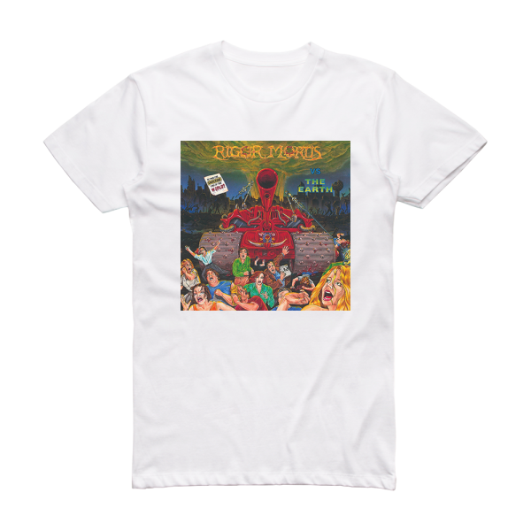 Rigor Mortis Rigor Mortis Vs The Earth Album Cover T-Shirt White