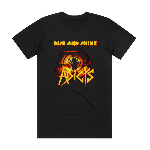 The Adicts Rise And Shine Album Cover T-Shirt Black