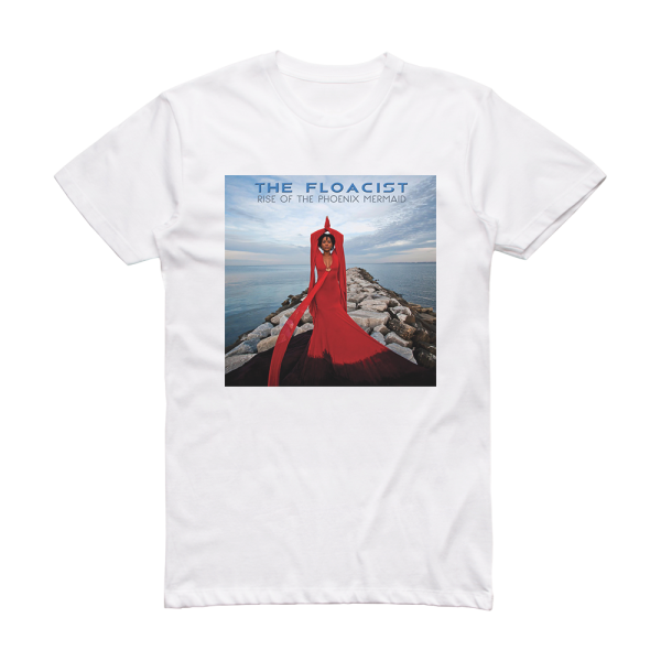 The Floacist Rise Of The Phoenix Mermaid Album Cover T-Shirt White