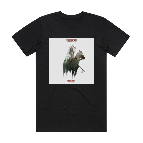 Red Scalp Rituals Album Cover T-Shirt Black