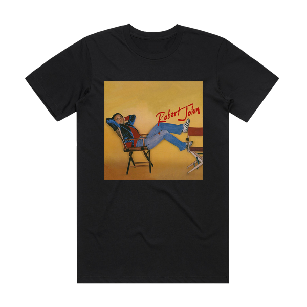 Robert John Robert John Album Cover T-Shirt Black