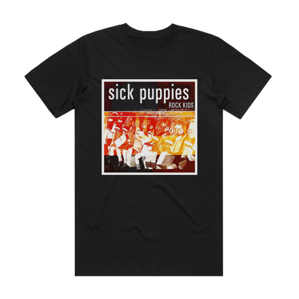 Sick Puppies Rock Kids Album Cover T-Shirt Black