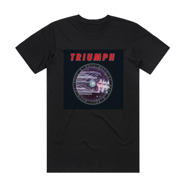 Triumph Rock Roll Machine 1 Album Cover T-Shirt Black