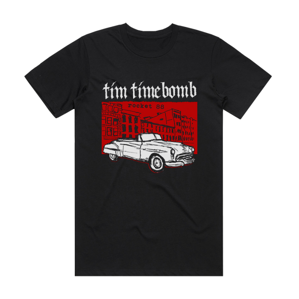 Tim Timebomb Rocket 88 Album Cover T-Shirt Black