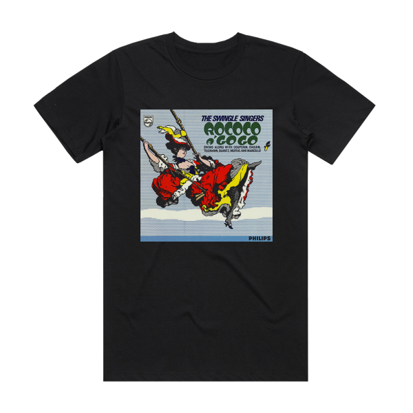 The Swingle Singers Rococo Go Go Album Cover T-Shirt Black