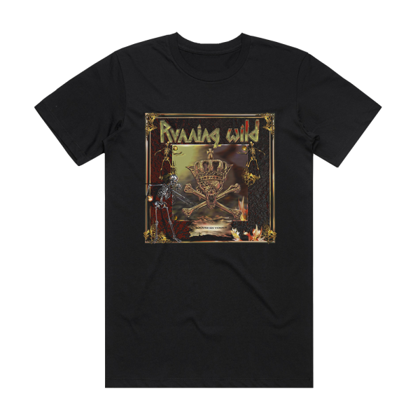 Running Wild Rogues En Vogue Album Cover T-Shirt Black