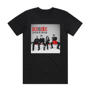 Rojo Rojo 10 Aos Album Cover T-Shirt Black