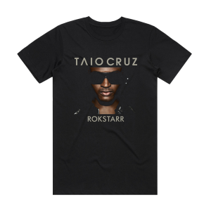 Taio Cruz Rokstarr Album Cover T-Shirt Black