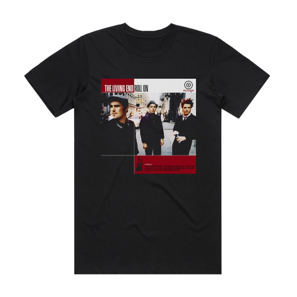 The Living End Roll On Album Cover T-Shirt Black