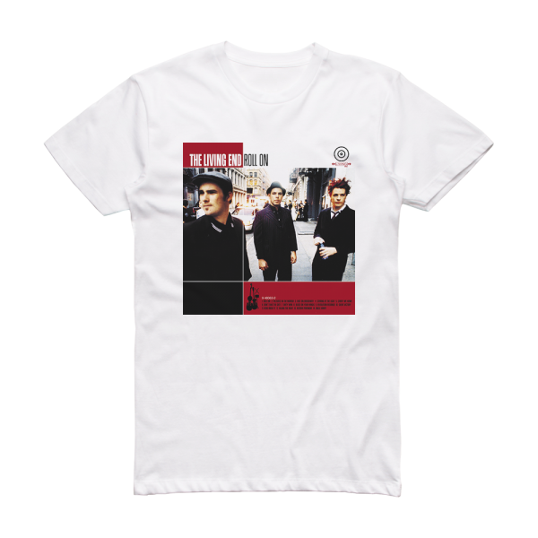 The Living End Roll On Album Cover T-Shirt White