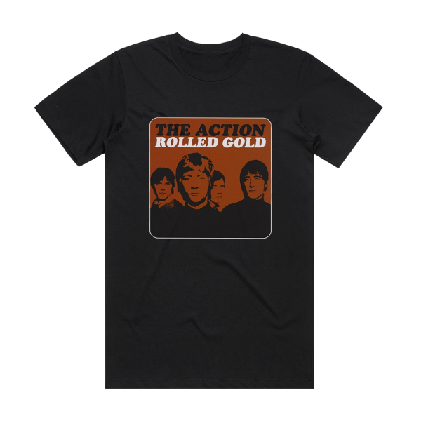The Action Rolled Gold Album Cover T-Shirt Black