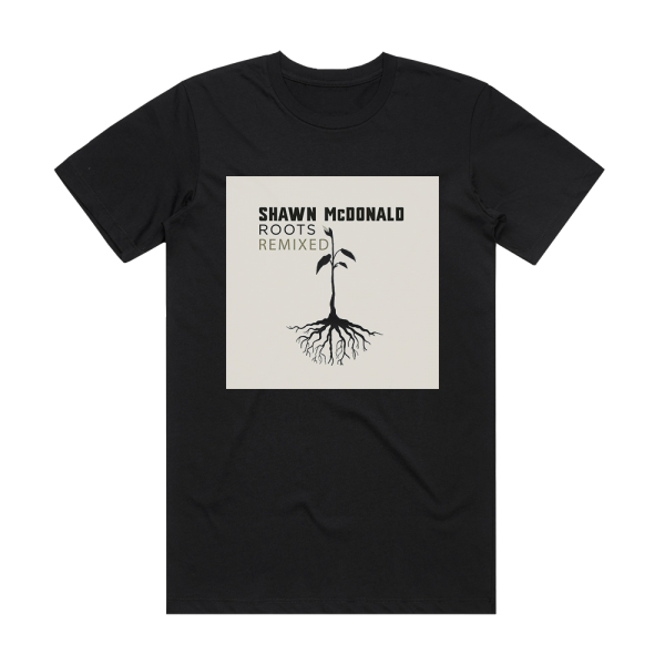 Shawn McDonald Roots Remixed Album Cover T-Shirt Black