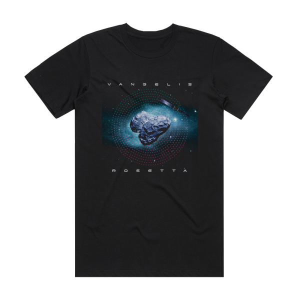 Vangelis Rosetta 2 Album Cover T-Shirt Black