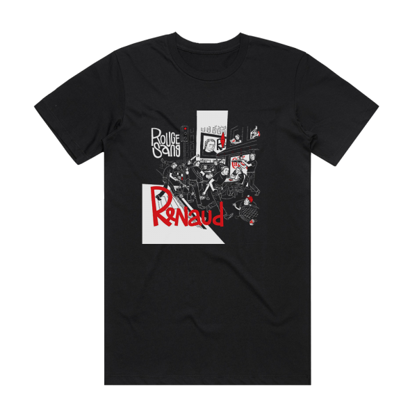 Renaud Rouge Sang Album Cover T-Shirt Black