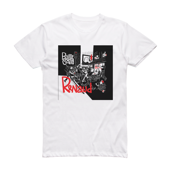 Renaud Rouge Sang Album Cover T-Shirt White