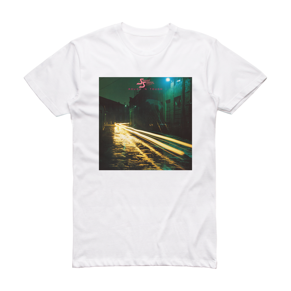 Straight Shooter Rough N Tough Album Cover T-Shirt White