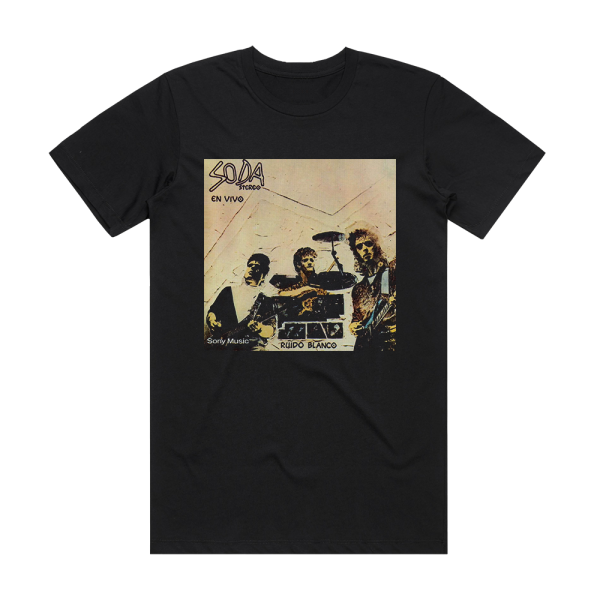 Soda Stereo Ruido Blanco Album Cover T-Shirt Black