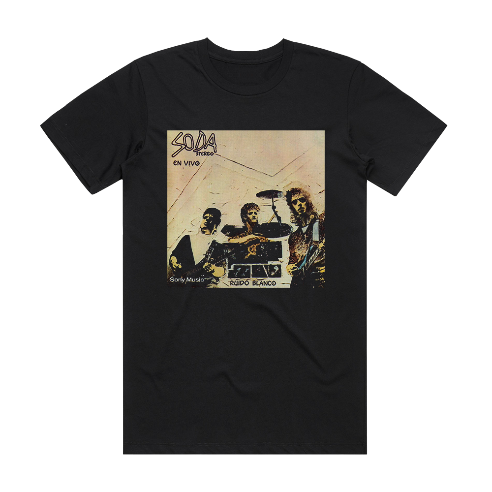 Soda Stereo Ruido Blanco Album Cover T-Shirt Black – ALBUM COVER T-SHIRTS