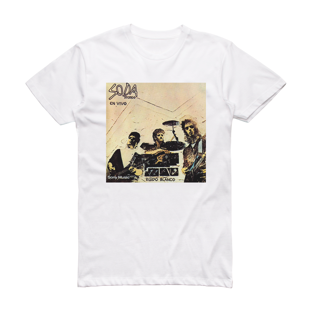 Soda Stereo Ruido Blanco Album Cover T-Shirt White – ALBUM COVER T-SHIRTS