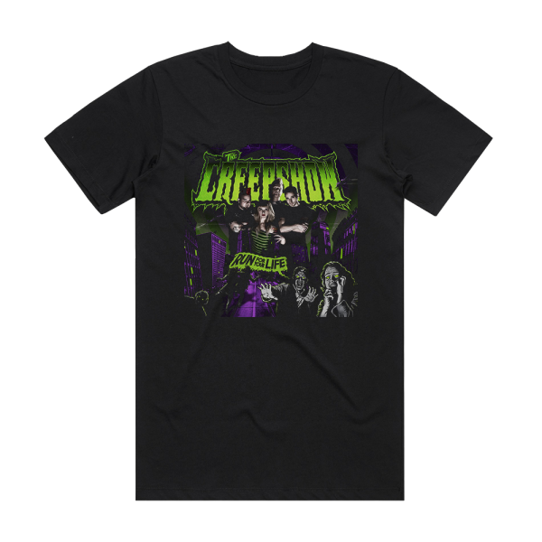 The Creepshow Run For Your Life Album Cover T-Shirt Black