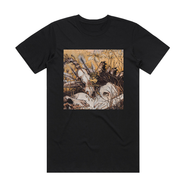 U S Christmas Run Thick In The Night Album Cover T-Shirt Black
