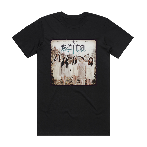 SPICA Russian Roulette 1 Album Cover T-Shirt Black