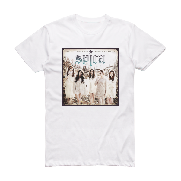 SPICA Russian Roulette 1 Album Cover T-Shirt White