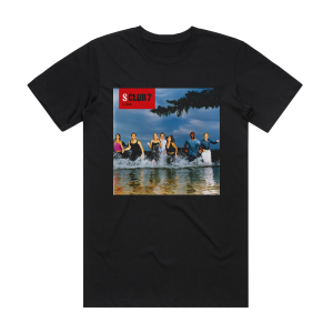 S Club 7 S Club Album Cover T-Shirt Black