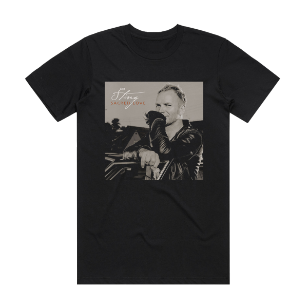 Sting Sacred Love 2 Album Cover T-Shirt Black