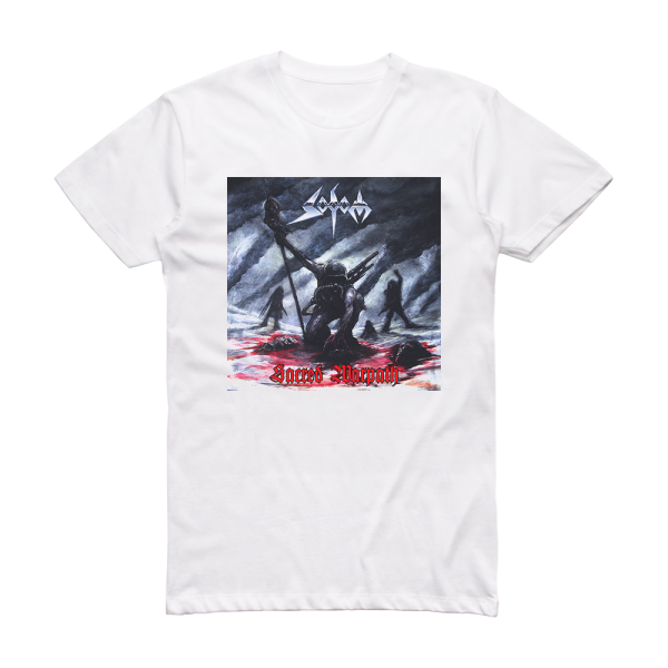 Sodom Sacred Warpath Album Cover T-Shirt White