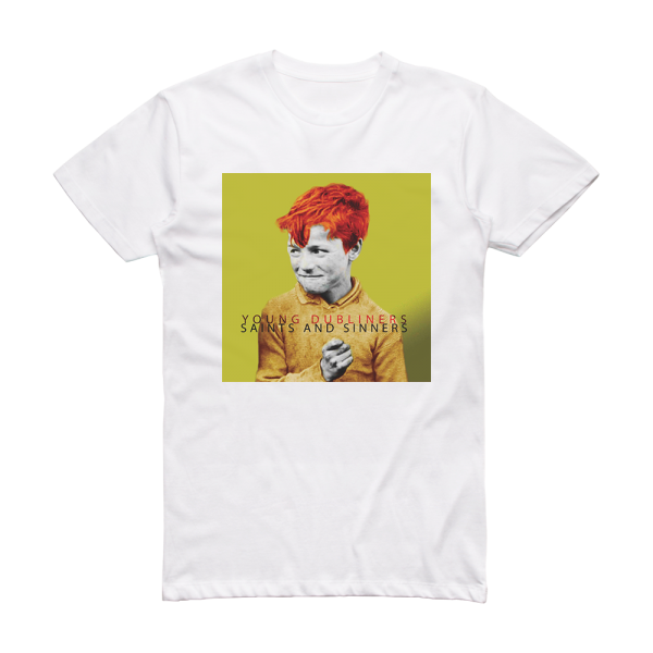 The Young Dubliners Saints And Sinners Album Cover T-Shirt White