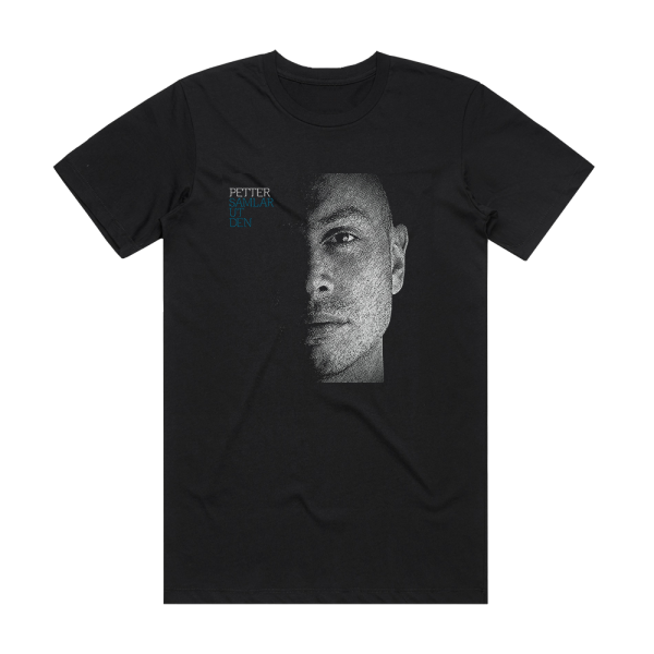 Petter Samlar Ut Den Album Cover T-Shirt Black