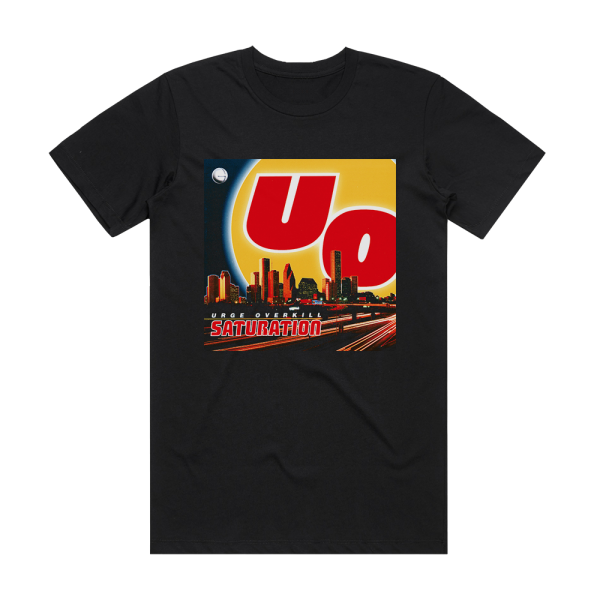 Urge Overkill Saturation Album Cover T-Shirt Black