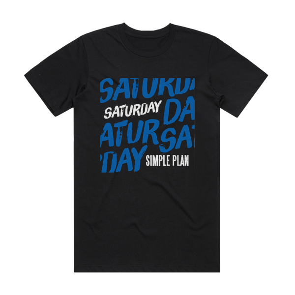 Simple Plan Saturday Album Cover T-Shirt Black