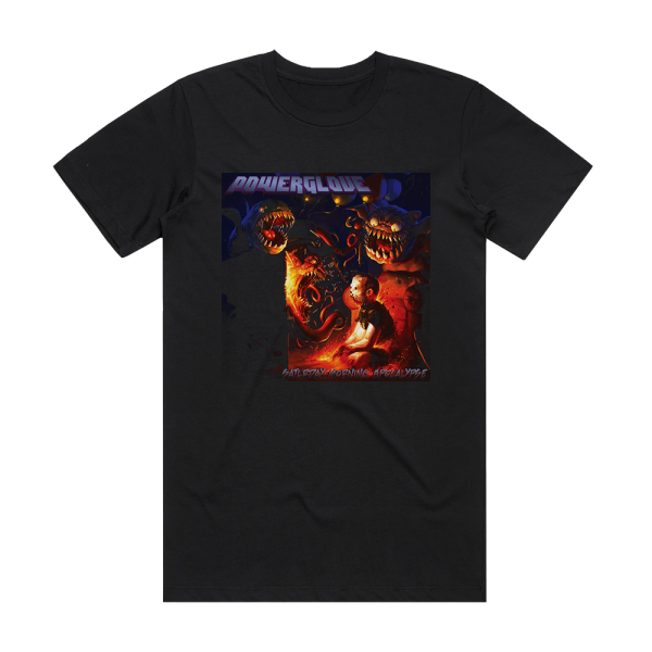 Powerglove Saturday Morning Apocalypse Album Cover T-Shirt Black