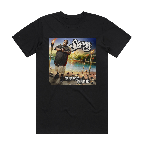 Savage Savage Island Album Cover T-Shirt Black