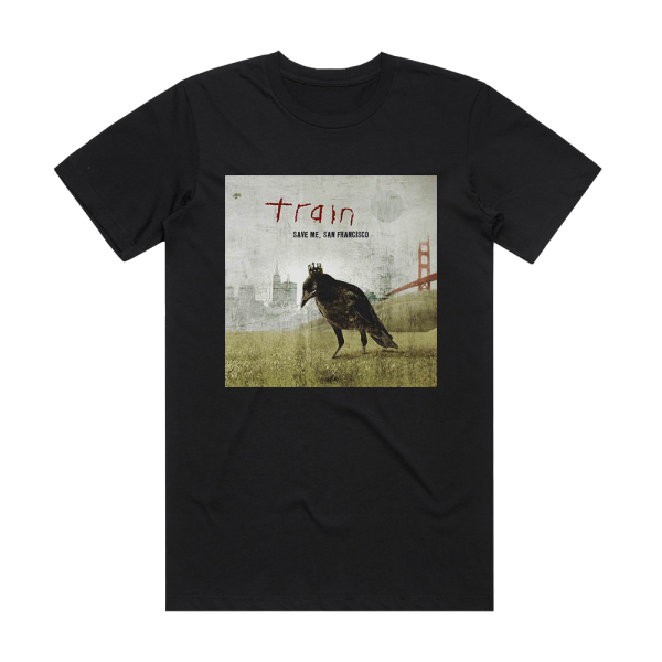 Train Save Me San Francisco 2 Album Cover T-Shirt Black