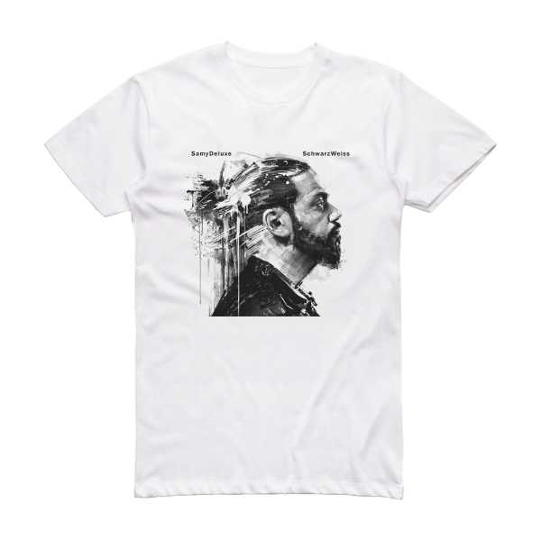 Samy Deluxe Schwarzweiss Album Cover T-Shirt White