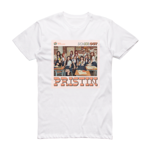 PRISTIN Schxxl Out Album Cover T-Shirt White
