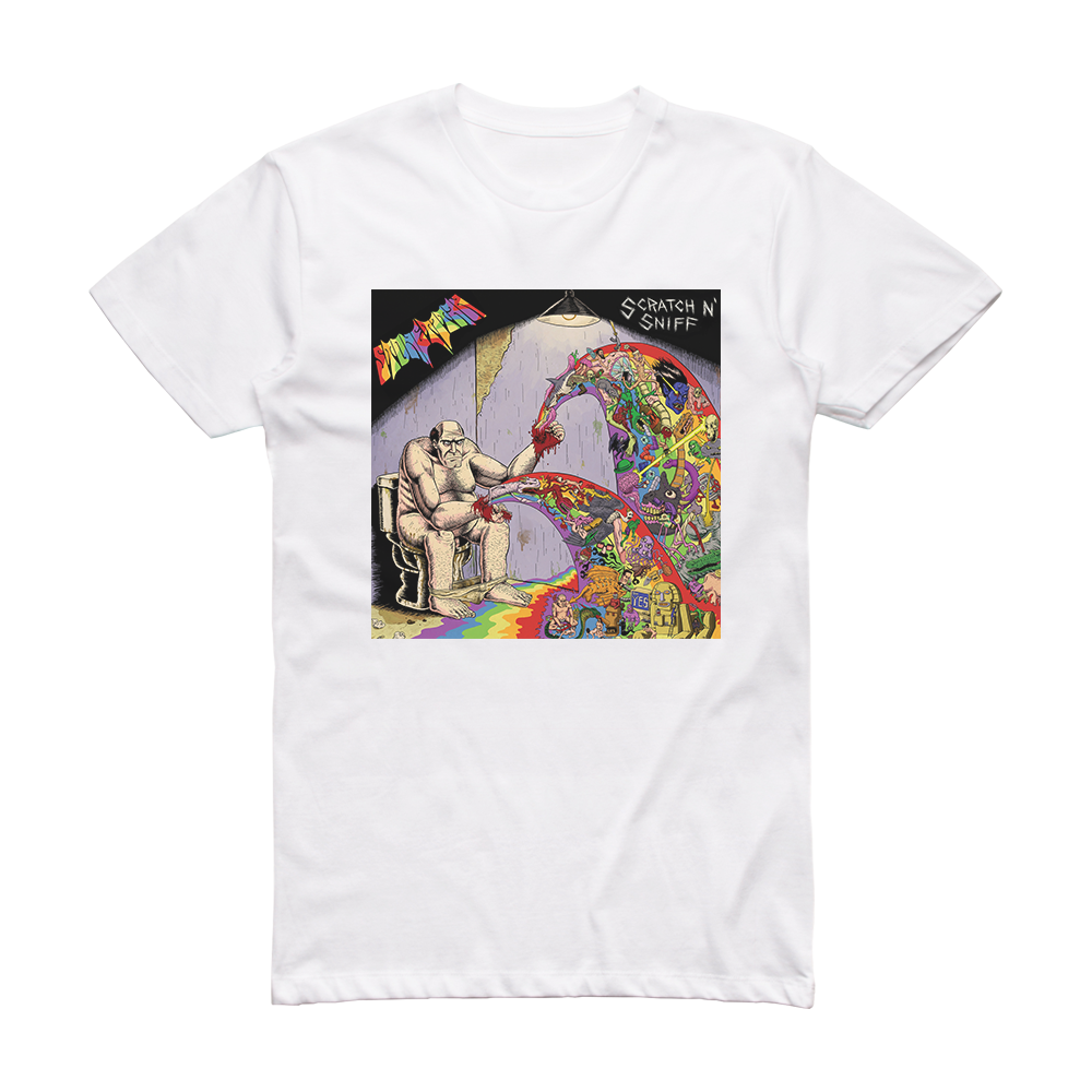 Stone Titan Scratch N Sniff Album Cover T-Shirt White – ALBUM COVER T ...